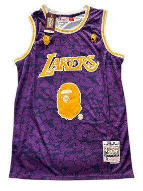 BAPE x Mitchell & Ness Jersey - Size Large - BNWT 100% Authentic